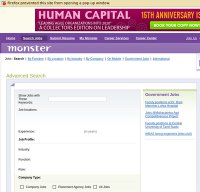 monsterindia.com screenshot