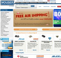 mouser.com screenshot