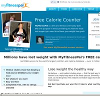 myfitnesspal.com screenshot