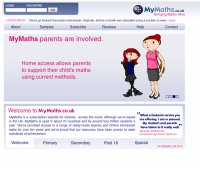 mymaths.co.uk screenshot