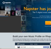 napster.com screenshot