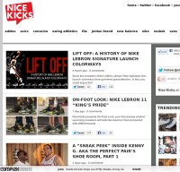 nicekicks.com screenshot