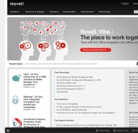 novell.com screenshot