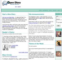 opendiary.com screenshot