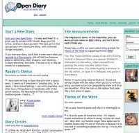 opendiary.com screenshot