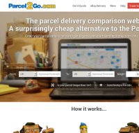 parcel2go.com screenshot