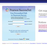 pearsonsuccessnet.com screenshot