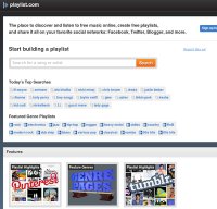 playlist.com screenshot