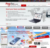 popfax.com screenshot