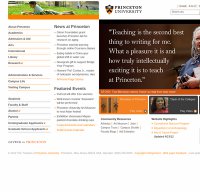 princeton.edu screenshot