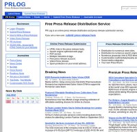 prlog.org screenshot