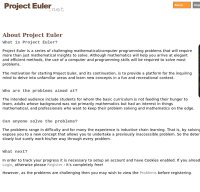 projecteuler.net screenshot