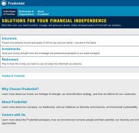 prudential.com screenshot