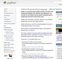 python.org screenshot