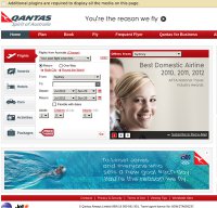 qantas.com.au screenshot