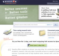 questia.com screenshot