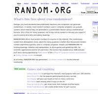 random.org screenshot