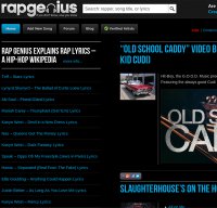 rapgenius.com screenshot