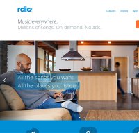 rdio.com screenshot