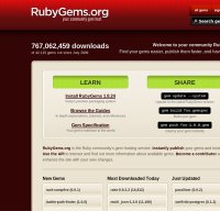 rubygems.org screenshot