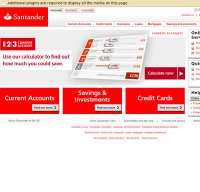 santander.co.uk screenshot