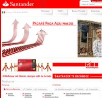 santander.com.mx screenshot