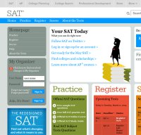 sat.collegeboard.org screenshot