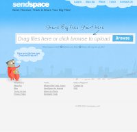 sendspace.com screenshot