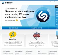 shazam.com screenshot