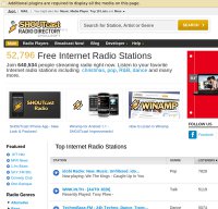 shoutcast.com screenshot