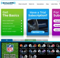 siriusxm.com screenshot