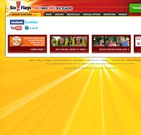 sixflags.com screenshot