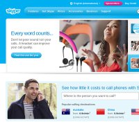 skype.com screenshot