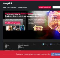 songkick.com screenshot