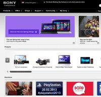 sony.co.uk screenshot