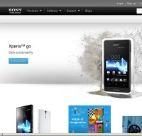 sonymobile.com screenshot