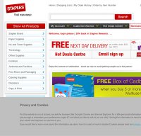 staples.co.uk screenshot