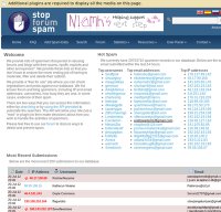 stopforumspam.com screenshot