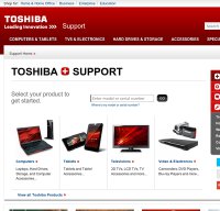 support.toshiba.com screenshot