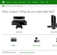 support.xbox.com screenshot