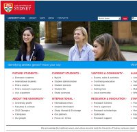 sydney.edu.au screenshot