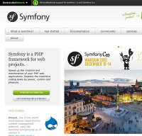 symfony.com screenshot