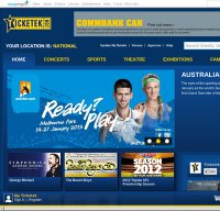 ticketek.com.au screenshot