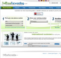 tollfreeforwarding.com screenshot