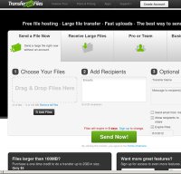 transferbigfiles.com screenshot