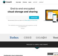 tresorit.com screenshot