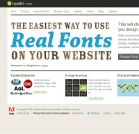 typekit.com screenshot