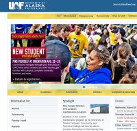 uaf.edu screenshot