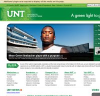 unt.edu screenshot