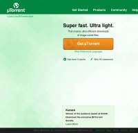 utorrent.com screenshot